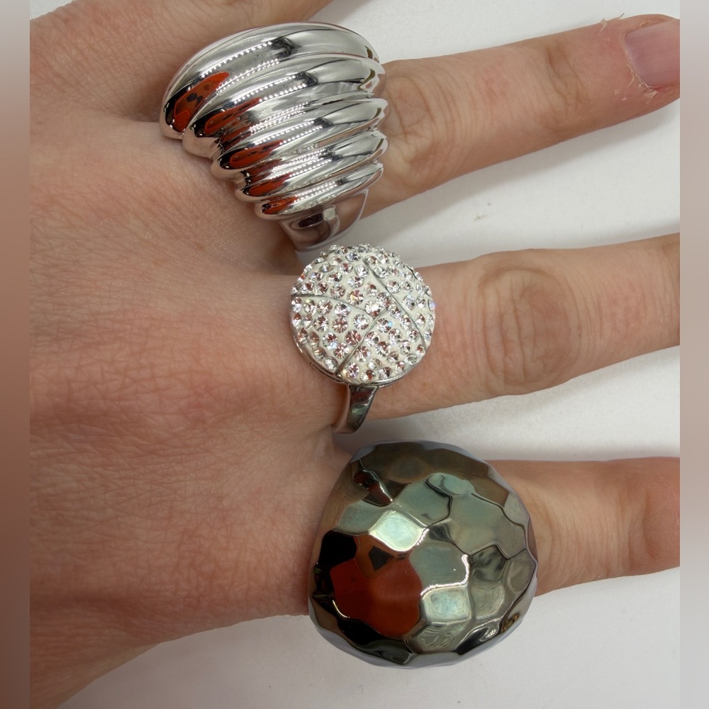 Ladies ring lot contemporary costume size 7/8